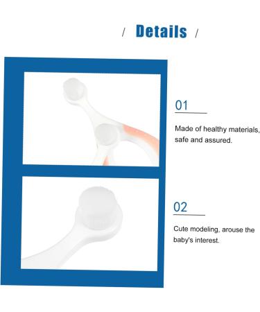 Kombiiuda Children's Toothbrush Set - Baby Oral Care Tools for Toddlers | Miniature Bristle Toothbrushes for Ages 1+ - Buy Online on GoSupps.com