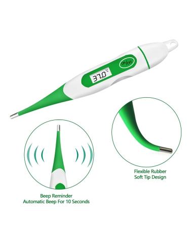 Duokon Electronic Veterinary Thermometer Waterproof Digital Animal Thermometer for Cattle Sheep Horses with LCD Display - Buy Online on GoSupps.com