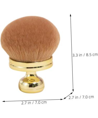 FRCOLOR Fluffy and Soft Makeup Brush Blush Brush Travel Makeup Brushes Travel Powder Brush Setting Powder Brush Cosmetic Brush Makeup Tools Brush for Powder Foundation Makeup Brush Travel 8.50X7.00X7.00CM Golden - Buy Online on GoSupps.com