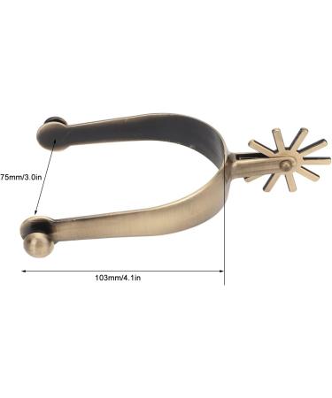 QANYEGN Adult Cowboy Spurs Vintage Metal Spurs with Gear Zinc Alloy Men Spurs Horse for Men - Buy Online on GoSupps.com