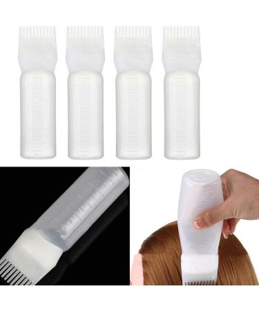 EZPRO USA 7oz Hair Comb Applicator for Squeeze Bottles - Pack of 4 | BPA Free, Refillable, Pressurized Plastic Comb | 200ml Clear Hair Treatment - Buy Online on GoSupps.com