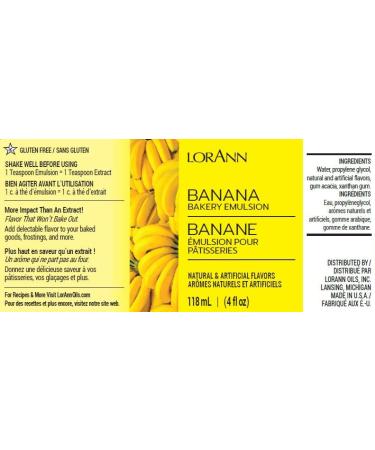Lorann Bakery Emulsion Variety Pack - Banana, Blueberry, Strawberry - 4 oz each - Buy Online on GoSupps.com