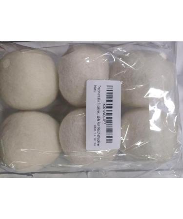 Natural Wool Dryer Balls - 6 Eco-Friendly Felt Balls for Tumble Dryers | Reduce Drying Time & Wrinkles - Buy Online on GoSupps.com