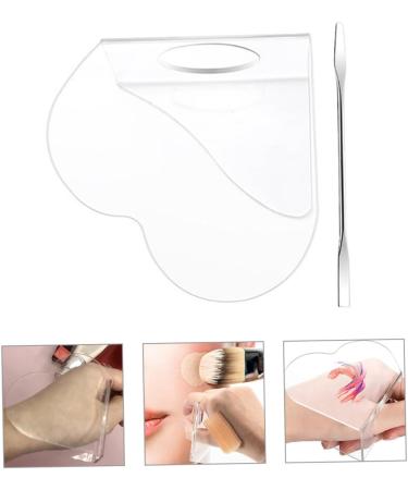 Buy Acrylic Handheld Makeup Palette Set - Nail Art Polish Holder & Mixing Tray for Foundation Cream and Cosmetic Use | International Shipping Available - Buy Online on GoSupps.com