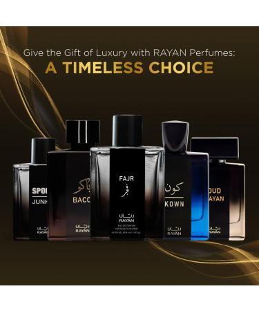 RAYAN Fajr Perfume for Men - Long Lasting Arabian Eau De Parfum 100mL (3.34 Fl oz) Scent with Osmanthus Grapefruit Rosemary Saffron Amber Warmth on a Bed of Musk - Ideal Gift for Valentine's Day - Buy Online on GoSupps.com