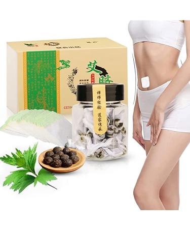 30Pcs/Box Moxibustion Belly Button Patch - Natural Abdomen Waist Path Improve Sleepless for Men and Women