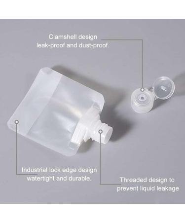 10pcs 30ml Liquid Packaging Bags - Leak-proof Refillable Squeeze Containers for Lotion Shampoo Face Cream | Travel-friendly Transparent Cosmetic Bags - Buy Online on GoSupps.com