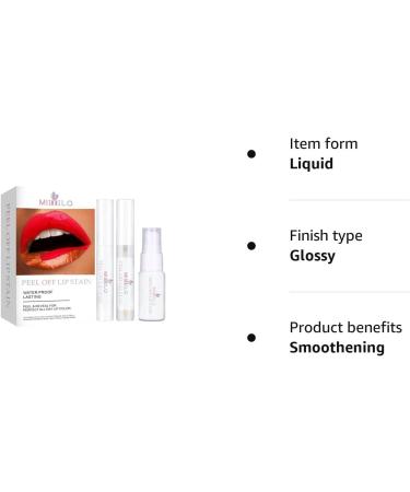 SHEEYOON Peel Off Lip Stain - Long Lasting Waterproof Matte Lip Color (Red) - Buy Online on GoSupps.com