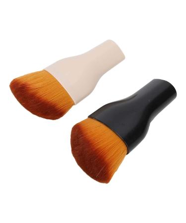 Buy Tyenaza 2Pcs Cosmetic Brush Set - Soft Dense Hair Loose Powder & Blush Brush for Flawless Makeup - International Shipping Available - Buy Online on GoSupps.com