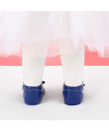 LACOFIA Baby Girls Anti-Slip Mary Jane First Walking Shoes - Infant Princess Party Prewalkers (6-12 Months) - D Blue - Buy Online on GoSupps.com