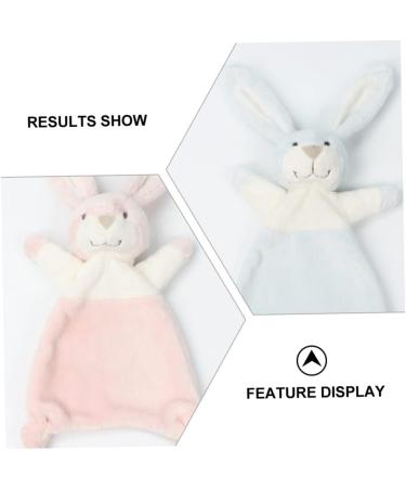 Toyvian 16 Pcs Organic Bunny Stuffed Animals for Babies - Lovey Blanket Rabbit Soother Towel, Assorted Colors, 28x10cm, Pack of 8 - Buy Online on GoSupps.com
