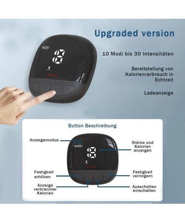 Abdominal Muscle Trainer EMS Device for Effective Full Body Workout | Safe Calorie Burning Muscle Stimulator for Men & Women - Buy Online on GoSupps.com