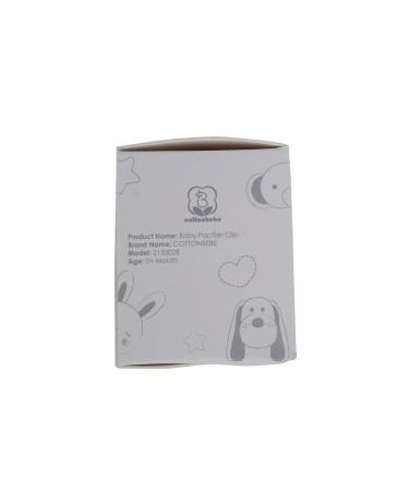 2-Pack Organic Cotton Pacifier Chain - Universal Pacifier Strap for Babies & Pets | Safe for 0-36 Months - Buy Online on GoSupps.com