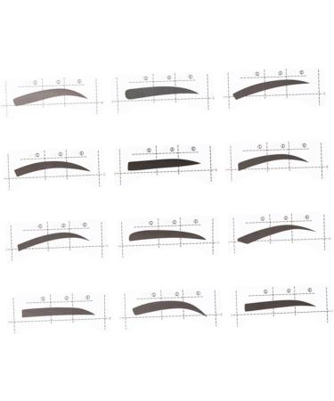 FRCOLOR 12pcs 48 Eyebrow Makeup Tools Eyebrow Card Eyebrow Sticker Stickers Mold Eyebrow Trimming - Buy Online on GoSupps.com