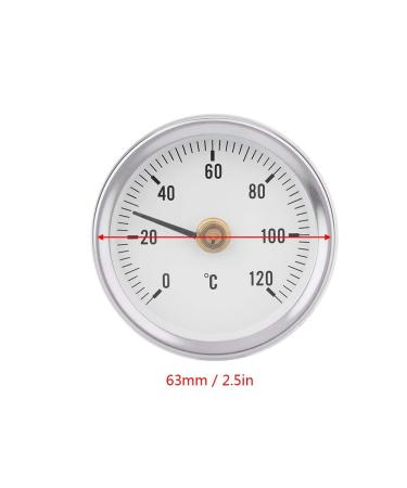 NDNCZDHC 63mm Waterproof Thermometer | 0 120 C Easy Read Outside Thermometer for Pipes & Boats - TS-W50A - Buy Online on GoSupps.com