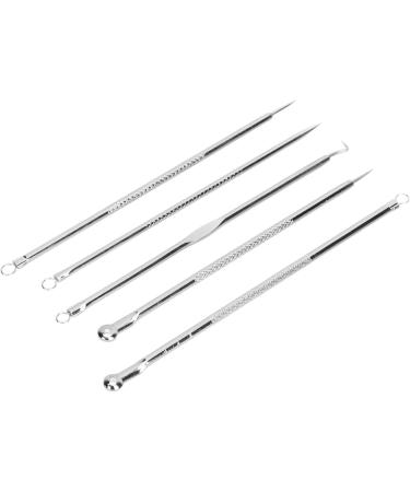 Qukaim Face Zit Remover Tool Blackhead Remover Tool Set Stainless Steel Comedone Extractors for Face and Nose 5 Piece Kit - Buy Online on GoSupps.com
