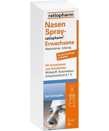 Nasal Spray Ratiopharm Value Pack for Adults - 4 x 15 ml Decongestant | Fast Relief & International Shipping - Buy Online on GoSupps.com