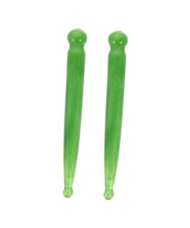 Plafope hand roller massager 2 pieces acupuncture pencils portable massage device facial massager full body massage device trigger point massager face massage device for face hand