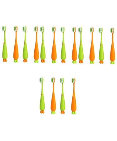 Healeved 16 Stk Carrow Toothbrush Children's toothbrush Oral toothbrush children toothbrush manual toothbrush for children toothbrush for everyday use contour brushes.