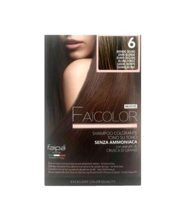 Faipa Faicolor shampoo dye clay on tone without ammonia 6 dark blonde