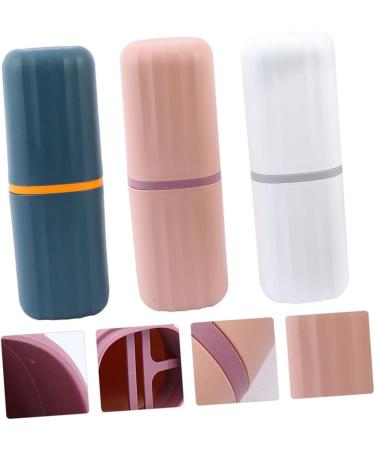 Beavorty Travel Toothbrush Case - 3-Pack Toothbrush Storage Cups & Bathroom Accessories for International Travel - Buy Online on GoSupps.com