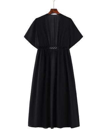 TUNUSKAT Women's Summer Kimono Cardigan | Lightweight Swimsuit Coverup | Open Front Solid Flowy Beach Top | XX-Large - Buy Online on GoSupps.com