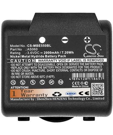 AS060 Battery 2000mAh Replacement for IMET BE5500 M550S Zeus M550 Ares M550 Zeus M550S Thor BE3600 M550 Thor AS083 (3.6V)