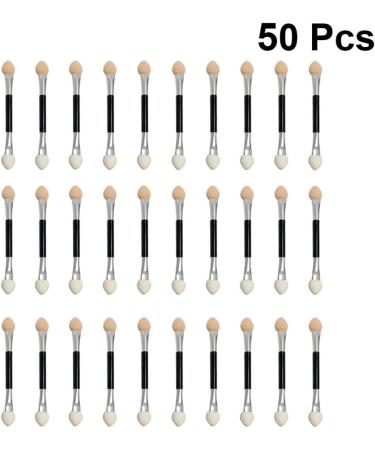 Balacoo 50pcs Foundation Makeup Eyeshadow Brush Sponge Brush Eyeshadow Makeup Tools H3210 Suite Chic 7.5X0.5cm As Shown - Buy Online on GoSupps.com