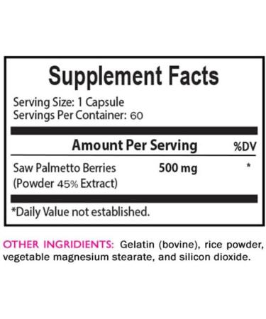 Saw Palmetto Extract - Premium Saw Palmetto Complex Herbal Support Whole Fruit Saw Palmetto Clean Complex Extract Formula Wild Harvested Plant-Based Support Formula Vegetarian Capsules 1Bot - Buy Online on GoSupps.com