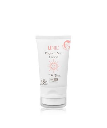Physical Sun Lotion (50ml) Natural Organic Physical Sun Lotion SPF50+ Ocean-friendly Tear-free Non-irritating Mild and Safe for Sensitive Skin and All Skin Types