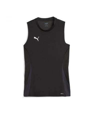 PUMA Unisex Teamgoal Sleeveless Jersey WMNS T-Shirt M Puma Black-puma White-flat Dark Grey