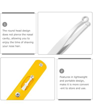 FOMIYES Stainless Steel Nose Hair Remover Set | Facial Hair Clippers & Brow Razor - Precision Nose Hair & Ear Wax Removal - Buy Online on GoSupps.com