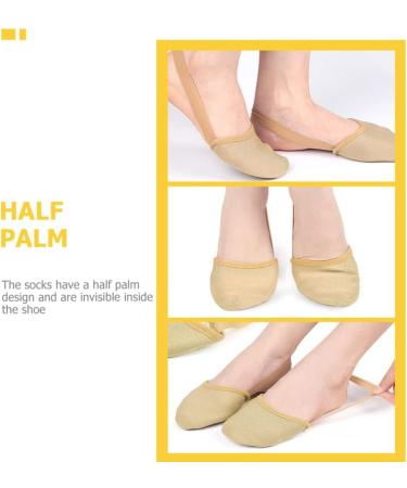 Yoga Toe Protector & Anti-Skid Front Sole Pads - Sweat-Absorbent Half Palm Socks for Ultimate Comfort - Buy Online on GoSupps.com