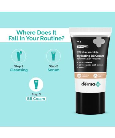 2% Niacinamide Hydrating BB Cream SPF 30 - Medium Buildable Coverage & Smooth Finish | 1.06 Oz | Sun Protection & Skin Hydration in 02 Nude Shade - Buy Online on GoSupps.com