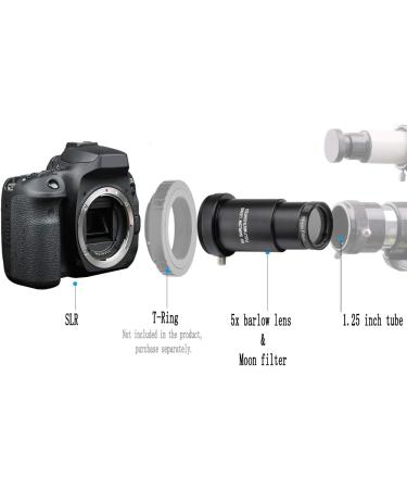 Starboosa 1.25-inch 5X Barlow Lens & Moon Filter Kit for Telescope Eyepieces - Buy Online on GoSupps.com