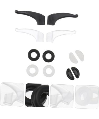 Lurrose Glasses 2 Sets - Anti-Slip Nasal Cushion Holders (Black & White) | Comfort & Support for Optimal Fit - Buy Online on GoSupps.com