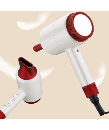 Ionic Hairdryer Professional Hair Dryer 1800W Powerful Constant Temperature Hair Dryer with 3 nozzles with 2 Speed and 3 Heat Setting with Cool Shot Button Anti-frizz Protect Hair Lower Radiation - Buy Online on GoSupps.com