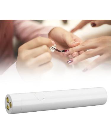 Portable White LED Nail Lamp Pen Single Finger Nail Dryer Light Mini Manicure Tool for DIY Nail Art Perfect for Home and Professional Use - Buy Online on GoSupps.com