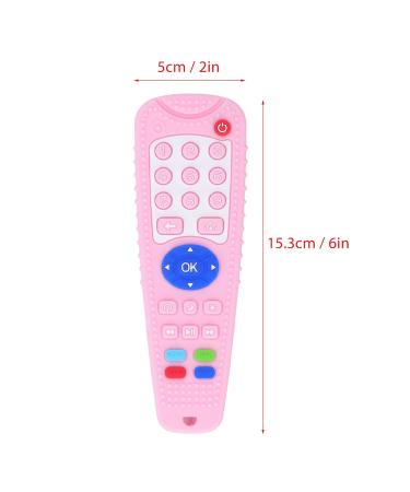 Soft Silicone Teether Toy for Babies - Pink Remote Control Design for Safe Gum Relief - Buy Online on GoSupps.com