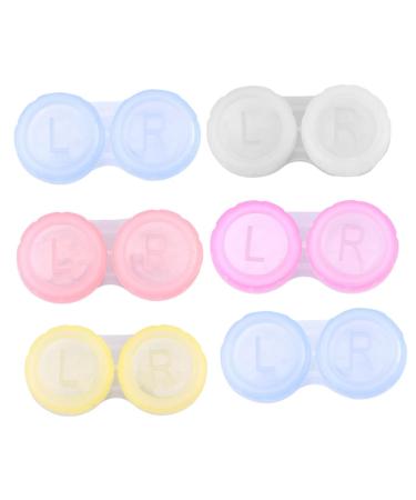 Gleavi 10 st lens container travel contact lens container case memory organization contact simple lens container mirror film container for lentil tanks care box