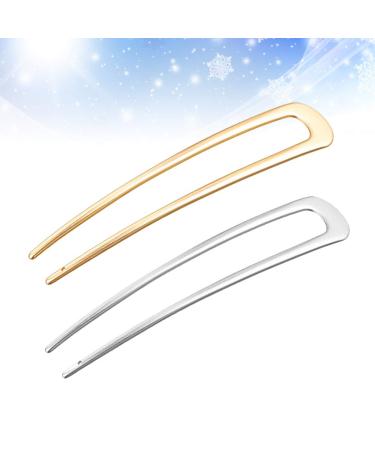 Frcolor U-Form Hair Forks - 4-Piece Alloy Hair Clips for Women & Girls | Perfect for Daily Use Costumes and Christmas Gifts - Buy Online on GoSupps.com