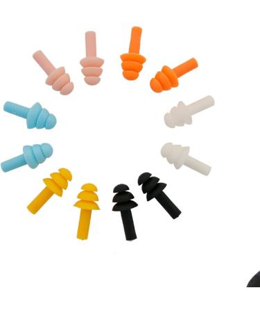 Foam Ear Plugs Sleep Ear Plugs Ear Plugs Sound insulation belt line noise reduction earplugs sleep learning sleep silicone anti-noise swimming protection earplugs(6 pairs) Ear Plugs (Size : Connection