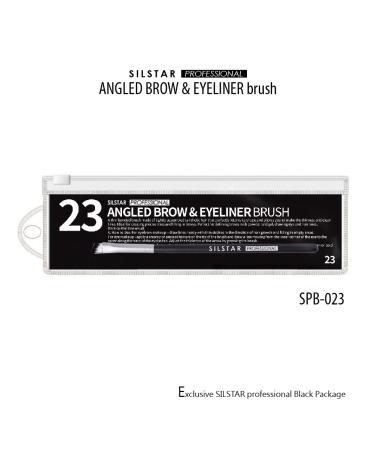 SILSTAR Professional Angled Brow & Eyeliner Brush - Cruelty-Free Synthetic Hair Makeup Brush with Natural Birch Wooden Handle - Made in Korea - Buy Online on GoSupps.com