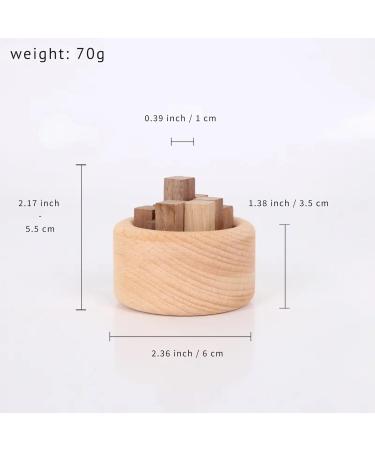 Eldrin Beech Wood Essential Oil Diffuser | Sleek & Stackable Design for Car & Home Aromatherapy | International Shipping - Buy Online on GoSupps.com