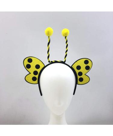 Antenna Headband Bee Ladybug Animal Head Boppers Party Favor Photo Props Yellow - Buy Online on GoSupps.com