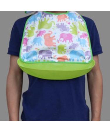 Milageto Large Adult Bib Reusable Washable Waterproof Eating Crumb Catcher X-Large - Buy Online on GoSupps.com