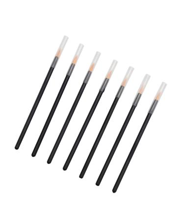 Mipcase 50pcs Disposable Eyeliner Brush Thin Eyeliner Brush Women Eyeliner Brush Miss Auxiliary With Hat