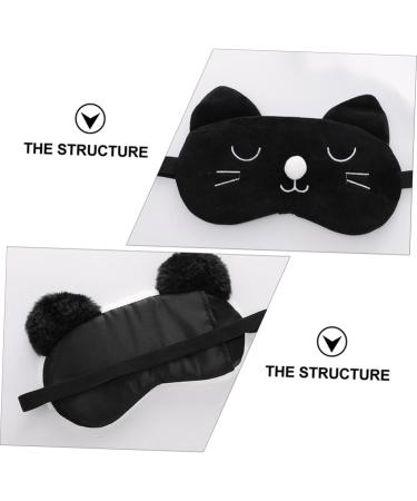 Mobestech 3 Pcs Animal Sleep Mask & Eye Patches - Plush Silk Blindfolds for Kids & Adults | Lightweight Panda Eye Masks for Travel & Sleep - Buy Online on GoSupps.com
