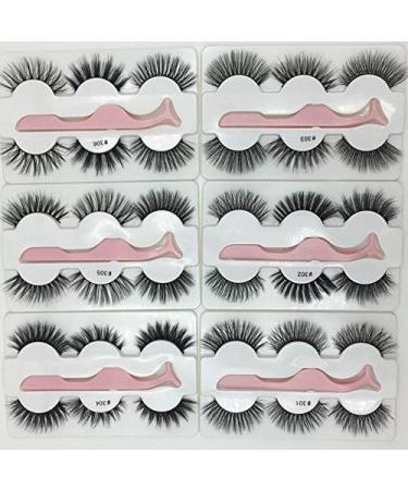 Desikixudy 3 Pairs 3D Lashes Natural False Eyelashes Dramatic Fluffy Soft Wispy Volume Reusable Eyelash 305 - Buy Online on GoSupps.com