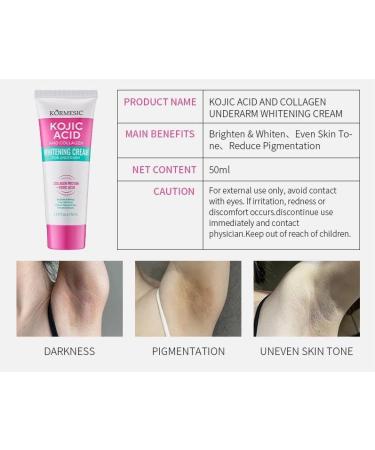 Korean Skin Care Kojic Acid Skin Cream Underarm Cream For Intimate Area Private Parts Knees Elbows Inner Thigh Bikini Areas Cream Quickly Absorb & Reduce Odor Smoothing. - Buy Online on GoSupps.com